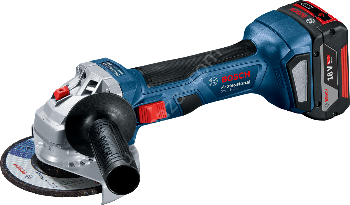 Bosch GWS 180-Li Çift Akülü 4 Ah Taşlama Makinesi