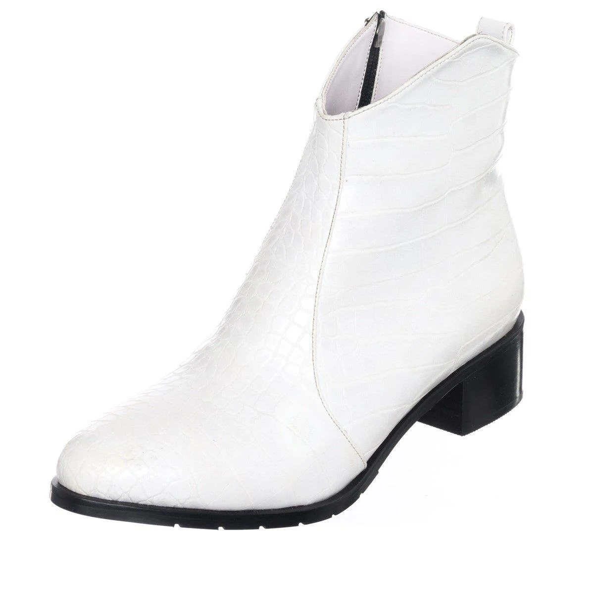 Büyük Numara Topuklu Kadın BOT K1002 Beyaz